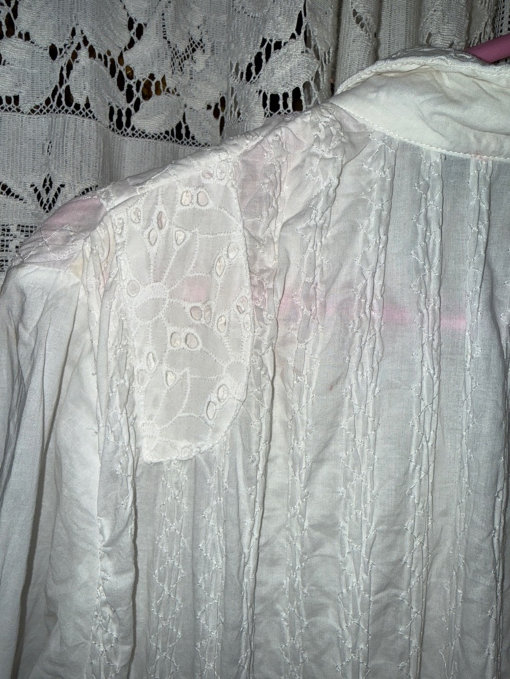 Samuel Dong White Eyelet Midi Dress - Picture 12 of 13